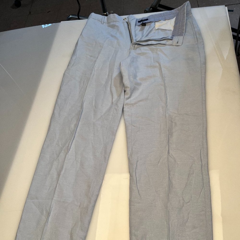 Club Room Mens Light Blue Linen Pants - 36x34